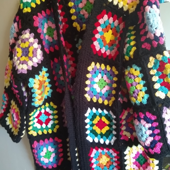 Granny square vintage cardigan - Picture 2 of 7